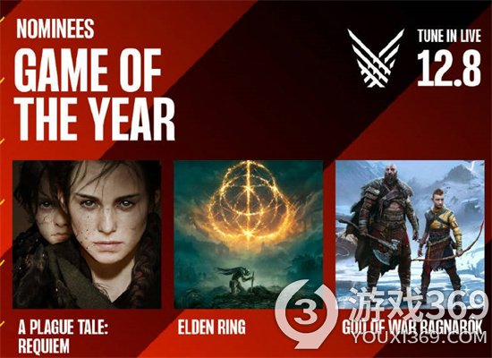 IGN 2022 年度游戏提名公布：《艾尔登法环》《战神：诸神黄昏》等