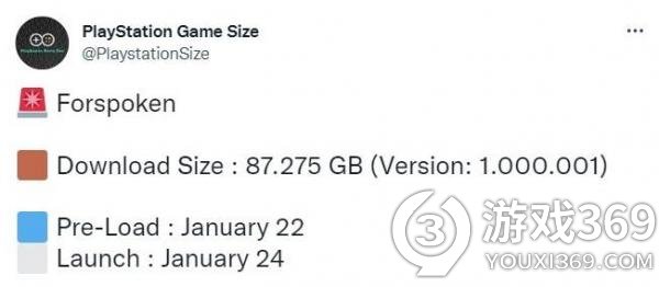 《魔咒之地》PS5版容量87GB 1月22日开启预载