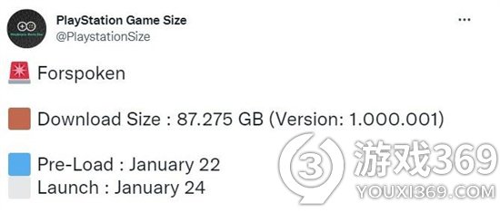 《魔咒之地》PS5版容量87GB 1月22日正式预载，尽情期待