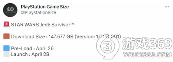《星球大战绝地：幸存者》PS5版大小曝光，预加载即将开启！
