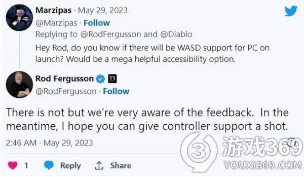 《暗黑破坏神4》首发版本不支持WASD操作，制作人回应引发玩家讨论
