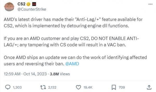 AMD回退驱动更新，解封《CS2》玩家