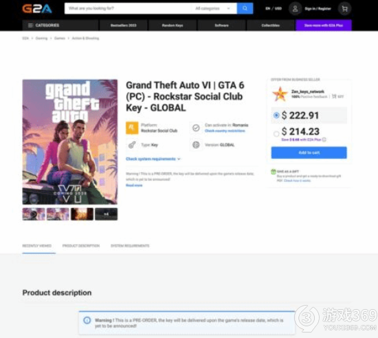 《GTA6》骗局曝光：虚假测试版点击即玩，PC预购价飙至225美元